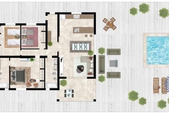 Nieuwbouw Woningen - Villa - Abanilla - Cañada de la Leña