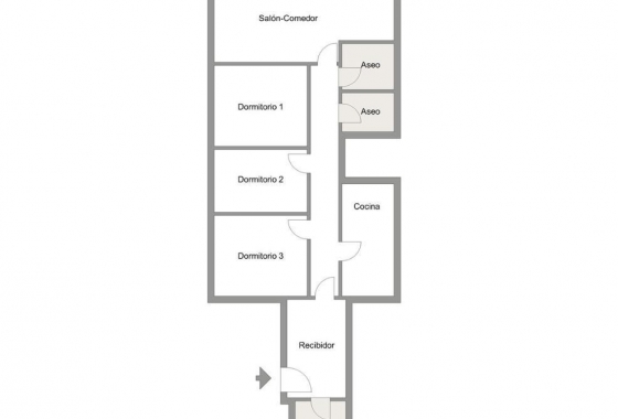 Herverkoop - Appartement / flat - Alicante - Plaza De Toros - Mercado Central