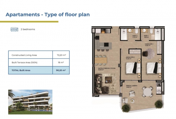 Nieuwbouw Woningen - Appartement / flat - Orihuela Costa - Punta Prima