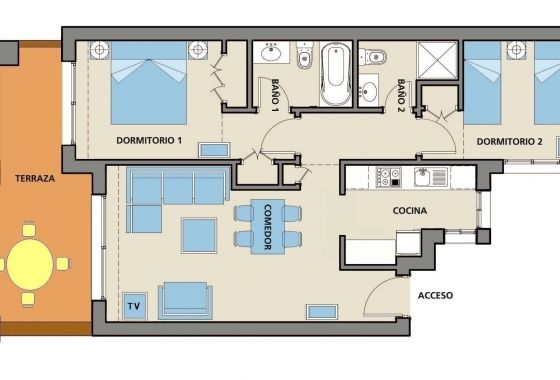 Herverkoop - Appartement / flat - Roda Golf Resort - Inland