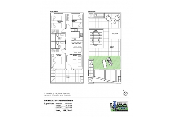 Nieuwbouw Woningen - Bungalow - Pilar de la Horadada - Parque Ramon eugenio Escudero