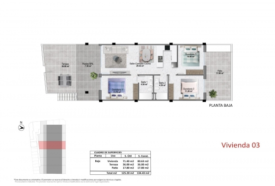 Новостройка - Бунгало - Pilar de la Horadada - pueblo