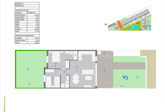 Nieuwbouw Woningen - Bungalow - Pilar de la Horadada - pueblo