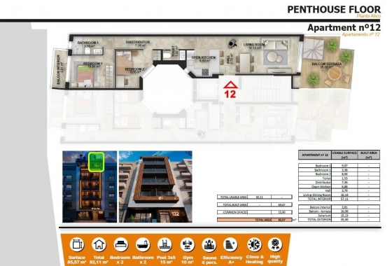 Nieuwbouw Woningen - Penthouse - Torrevieja - Playa de El Cura