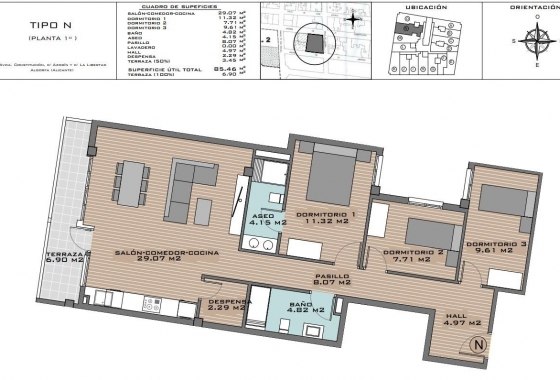 Neue Gebäude - Wohnung - Algorfa - Pueblo