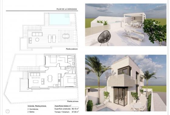 Obra nueva - Bungalow - Pilar de la Horadada - pueblo