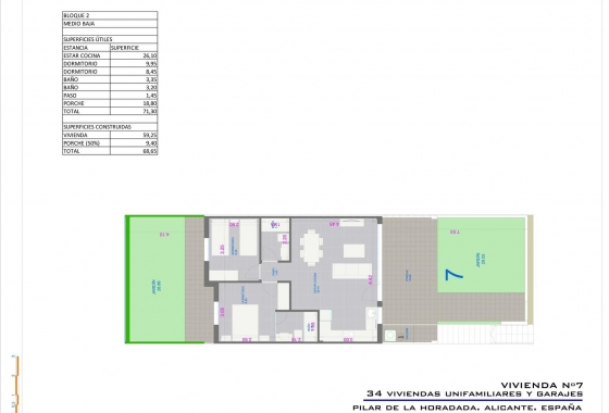 New Build - Bungalow - Pilar de la Horadada - pueblo
