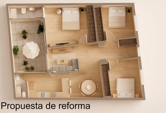 Перепродажа - Таунхаус - Alicante - San Agustín