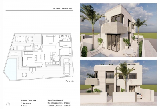 New Build - Bungalow - Pilar de la Horadada - pueblo