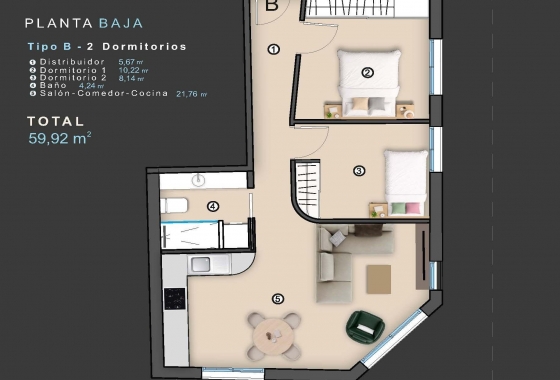 Nieuwbouw Woningen - Appartement / flat - Torrevieja - Centro
