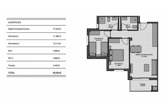 Resale - Apartment / flat - San Miguel de Salinas - Inland