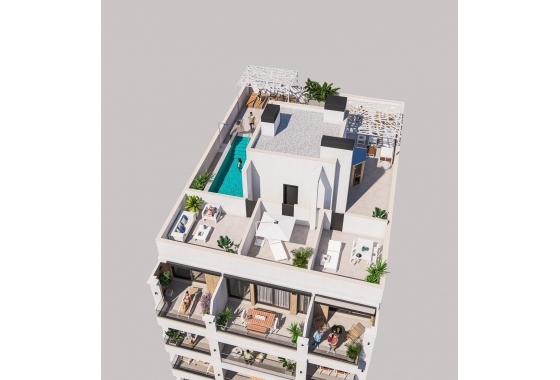Neue Gebäude - Penthouse - Torrevieja - Playa de El Cura