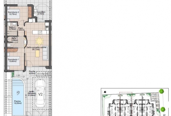 Obra nueva - Bungalow - Pilar de la Horadada - pueblo
