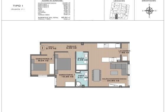 Nieuwbouw Woningen - Appartement / flat - Algorfa - Pueblo