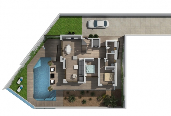 Новостройка - Вилла - Rojales - Golf La Marquesa (Ciudad Quesada)